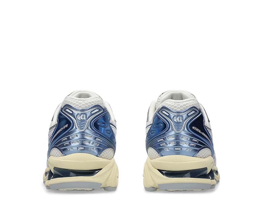 Asics Gel Kayano 14 Cream/Denim Blue Detail — Kunstleder und Mesh
