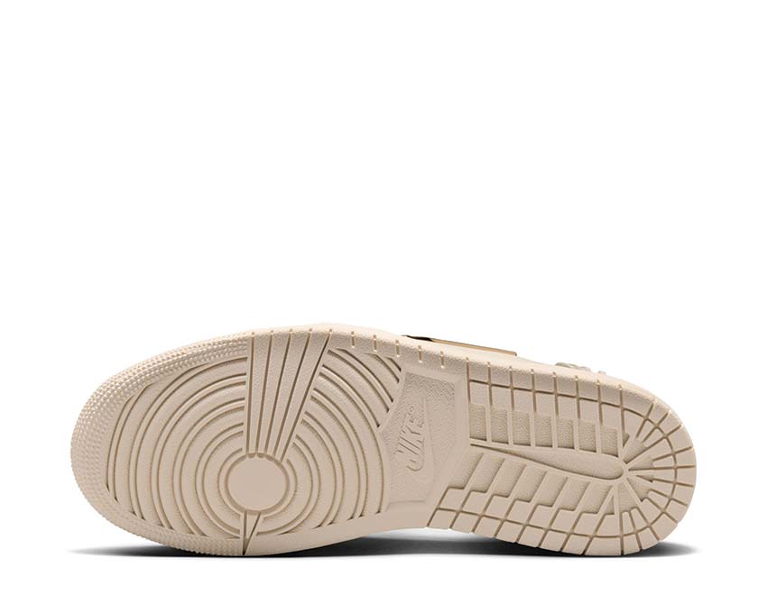 Jordan Air Jordan 1 Low Method Of Make W Legend LT Brown Metallic Gold — back view