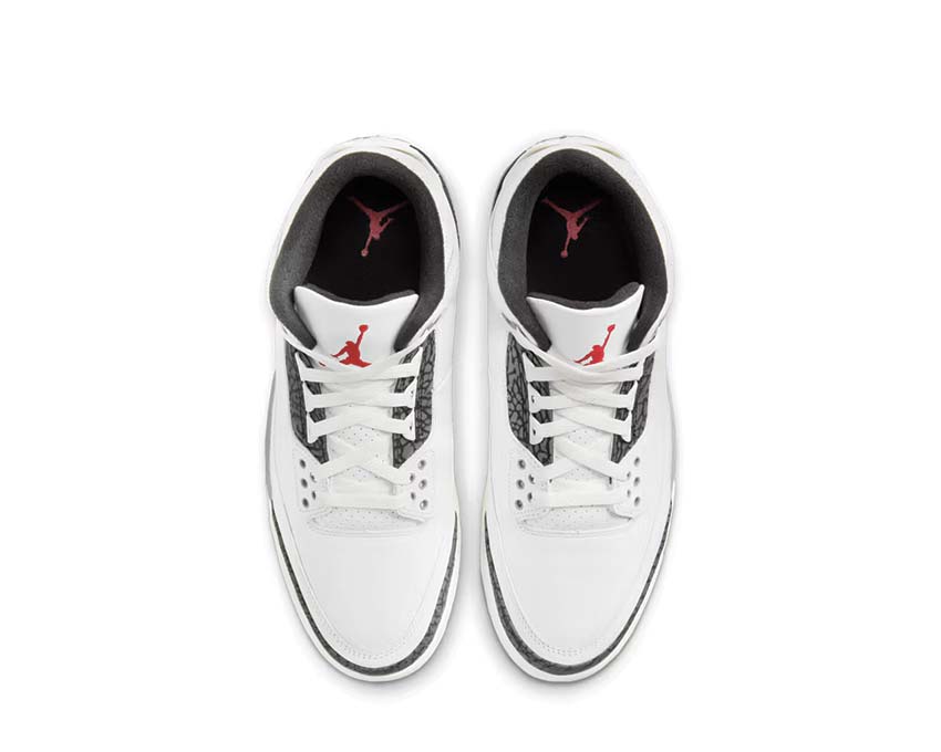 Jordan Air Jordan 3 Retro Cement Grey detalle — elephant print tige gris