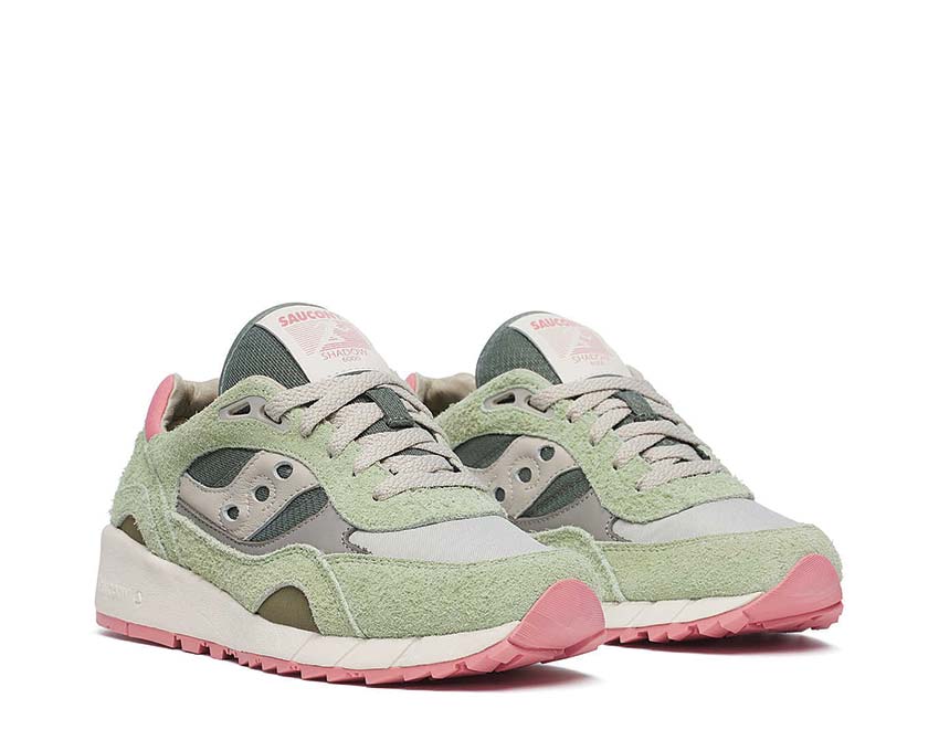 Saucony Shadow 6000 Green Ivory side view — ProGrid cushioning