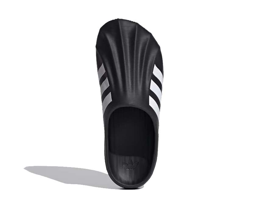 Adidas adiFOM Superstar Mule Black White — top view unisex slide
