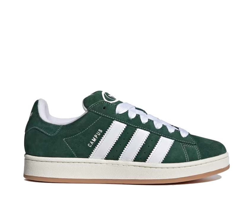 Adidas Campus 00s Dark Green — zapatilla hombre verde oscuro y blanco vintage