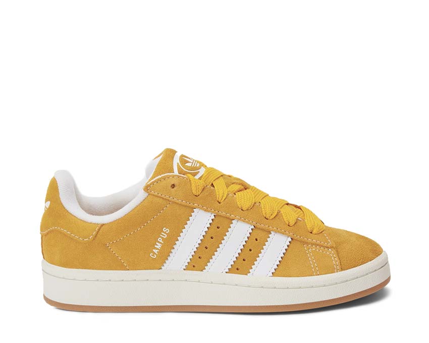 Adidas Campus 00s Yellow White — sneaker homme daim jaune semelle gomme plate