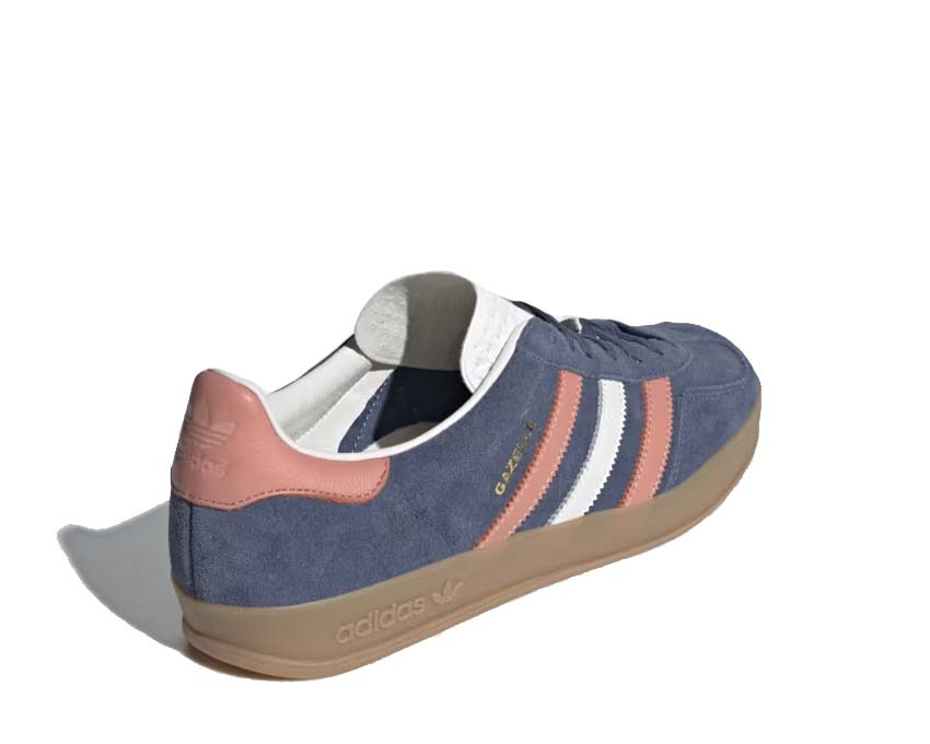 Adidas Gazelle Indoor Blue Wonder Clay sole — flat indoor rubber sole