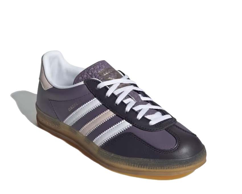 Adidas Gazelle Indoor W Shadow Violet Seitenansicht — puderfarbenes Wildleder nuanciert