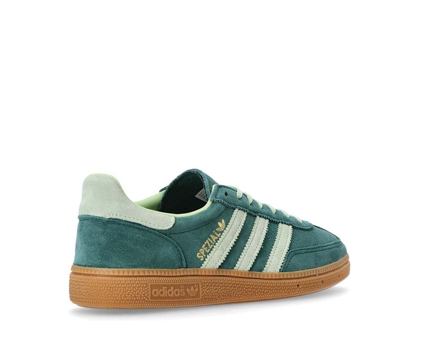 Adidas Handball Spezial W Collegiate Green Sohle — flache Gummisohle Handball Vintage