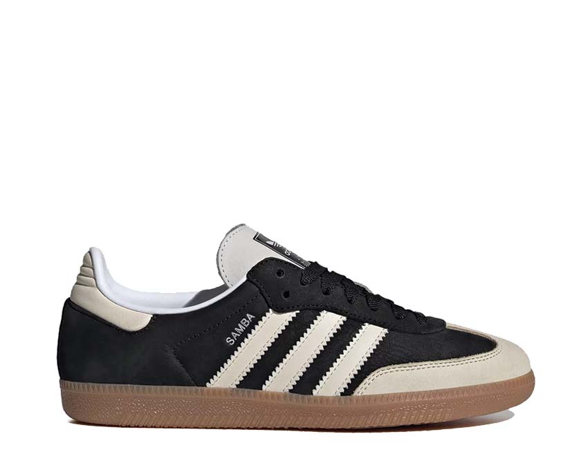 Adidas Samba OG W Core Black — sneaker femme noir et blanc silver