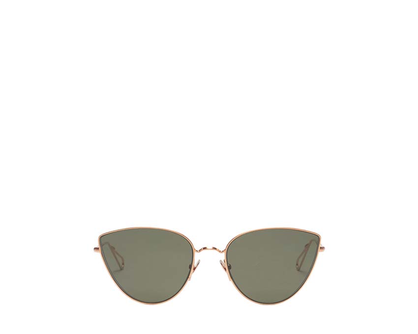 Ahlem Place du Louvre Rose Gold — lunettes de soleil femme acétate or rose délicat