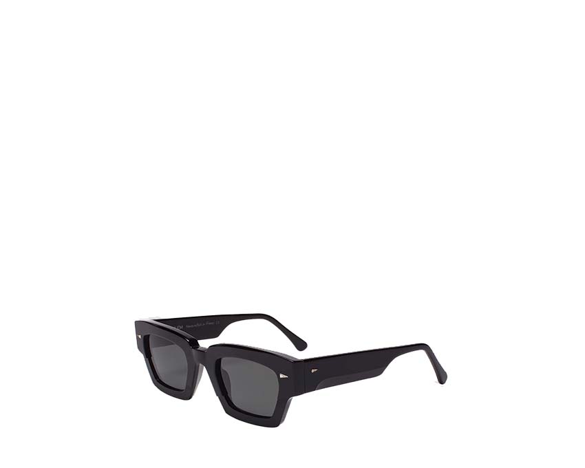 Ahlem Villette Black vue latérale — monture acétate noire finitions premium
