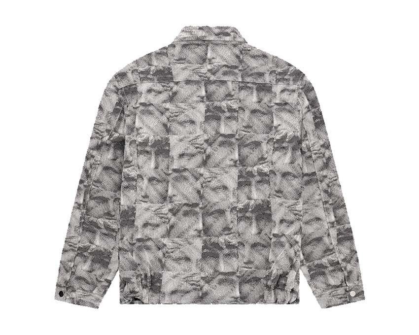 Arte Jeffrey Jacket Print side view — colorful printed back