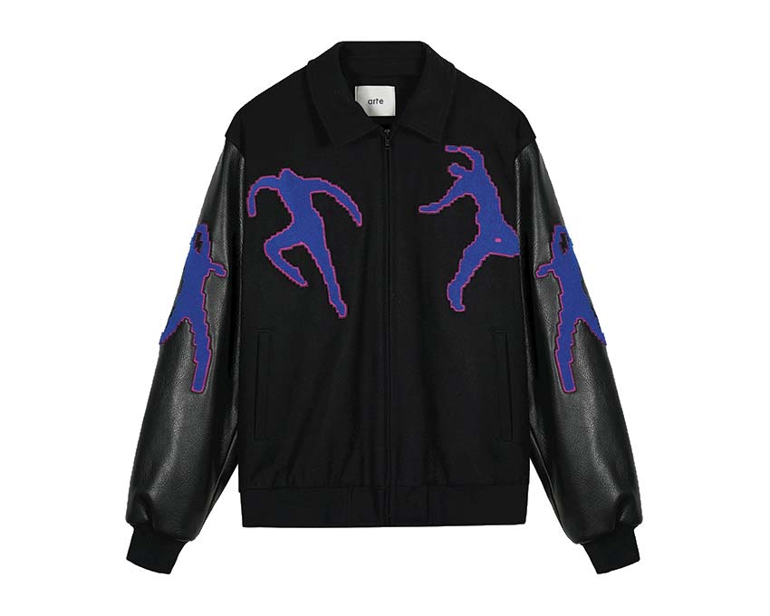 Arte Jonah Pixel Dancer Jacket Black — Unisex-Jacke Pixel-Art-Print
