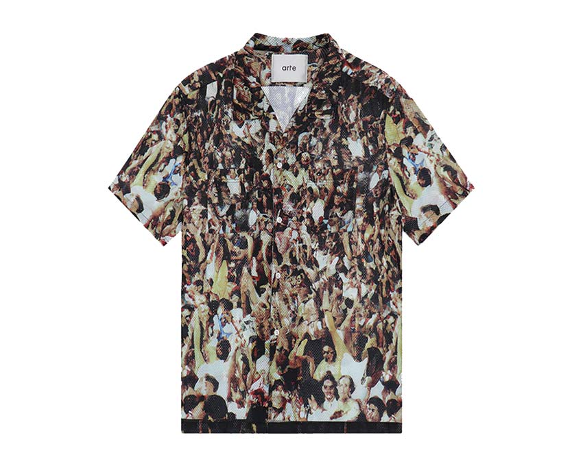 Arte Scottie Mesh Shirt Allover Print — Unisex-Hemd Netz bedruckt