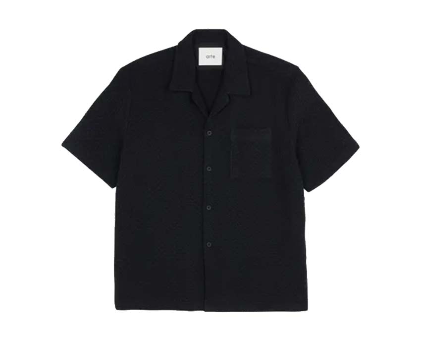 Arte Smith Shirt Black — camicia uomo cotone streetwear