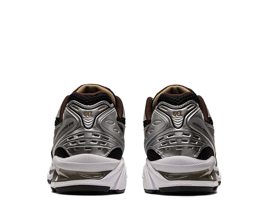 Asics Gel Kayano 14 Black Coffee detail — premium material