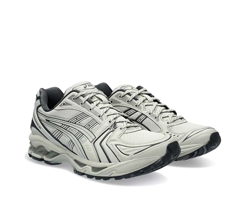 Asics Gel Kayano 14 Graphite Grey White Sage/Graphite Seitenansicht — atmungsaktiver Mesh-Schaft