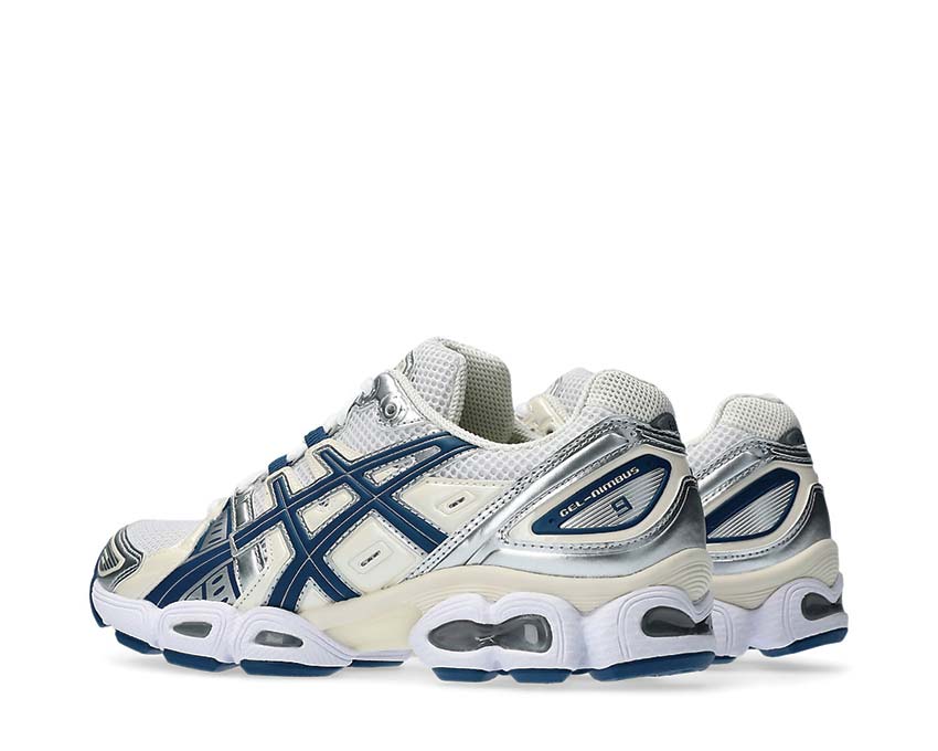 Asics Gel Nimbus 9 White Light Indigo suola — tecnologia Gel