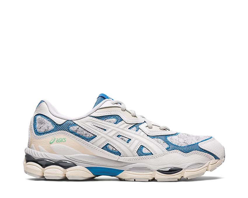 Asics Gel NYC White/Dolphin Blue — Herren-Laufschuh Vintage-Sneaker urbaner Stil