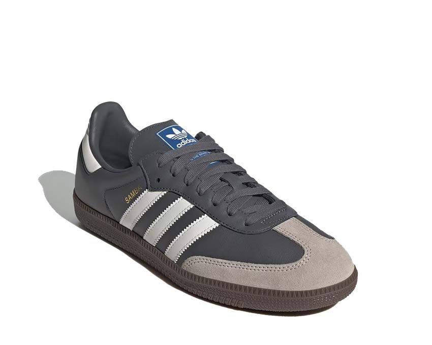 Adidas Samba OG Grey Five semelle — semelle gomme Samba