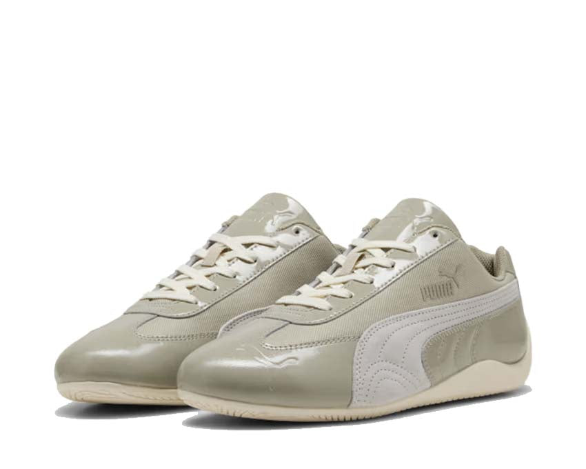 Puma Speedcat Patent Gris semelle — semelle fine racing verni gris