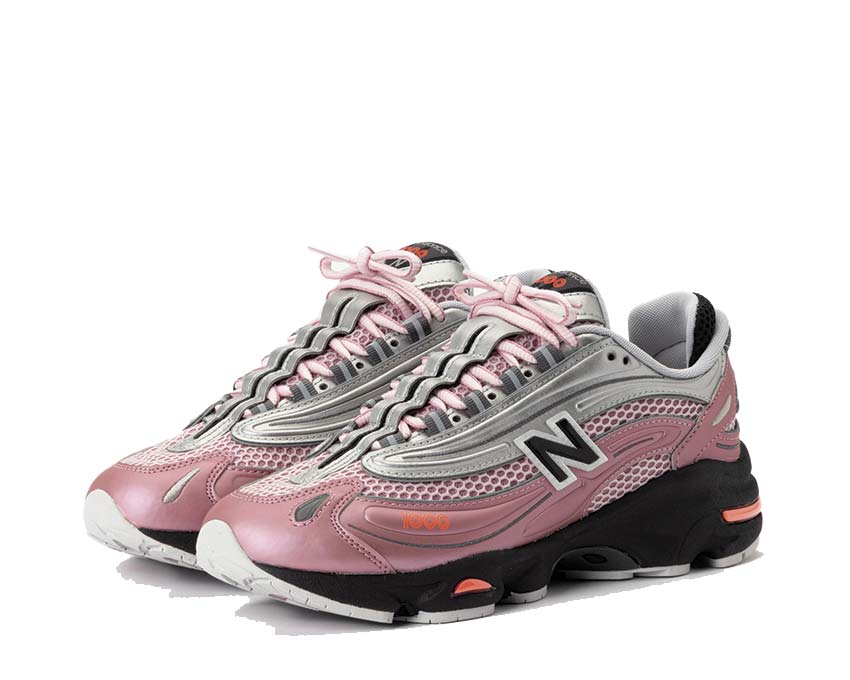 New Balance 1000 Pink Taffy suola — EVA scolpita grip robusto rosa