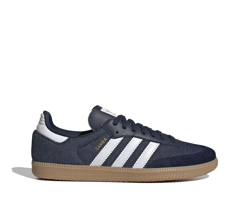 Adidas Samba OG Collegiate Navy — sneaker cuir bleu marine vintage emblématique