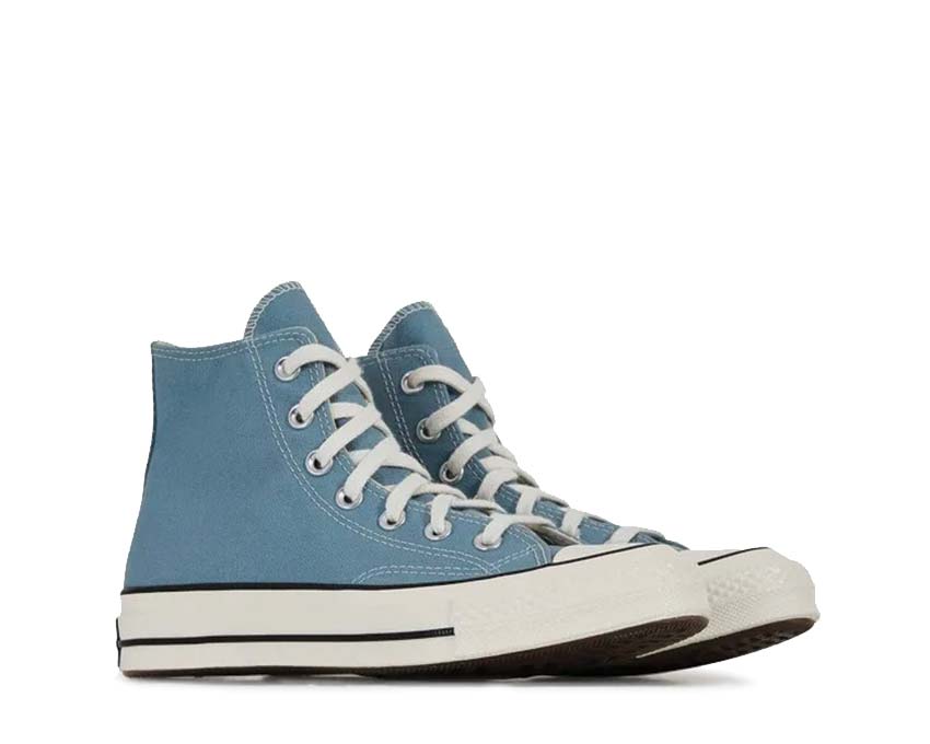 Converse Chuck 70 Hi Cocoon Blue Egret side view — pastel blue canvas