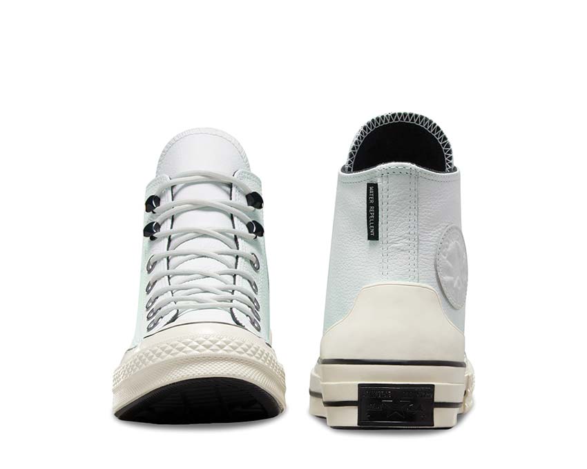 Converse Chuck 70 Hi Moonbath Egret side view — soft tones canvas
