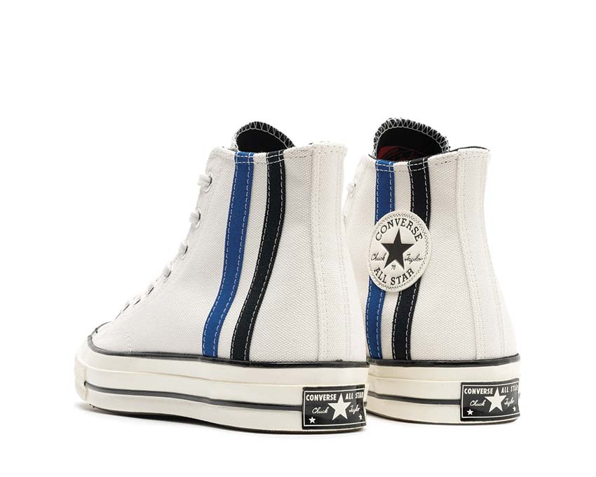 Converse Chuck 70 Hi Vintage White/Blue-Cream Sohle — vintage Creme vulkanisierte Sohle