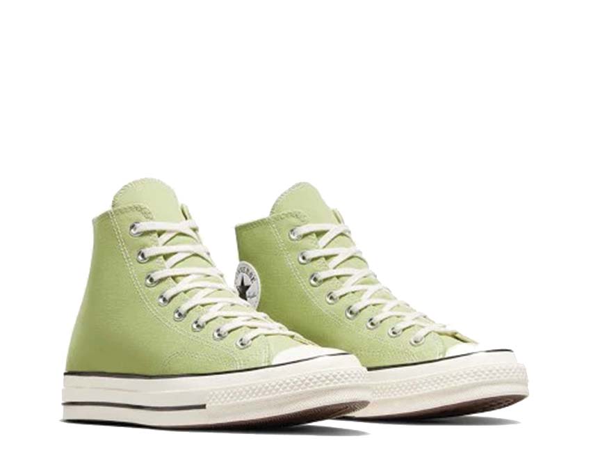 Converse Chuck 70 Hi Vitality Green Egret vue latérale — toile canvas vert vibrant