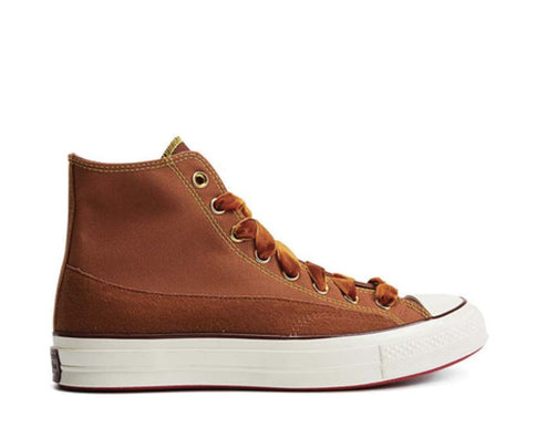 Converse Chuck 70 Hi Tawny Owl Red Oak — Damen-Sneaker Segeltuch Colorblock