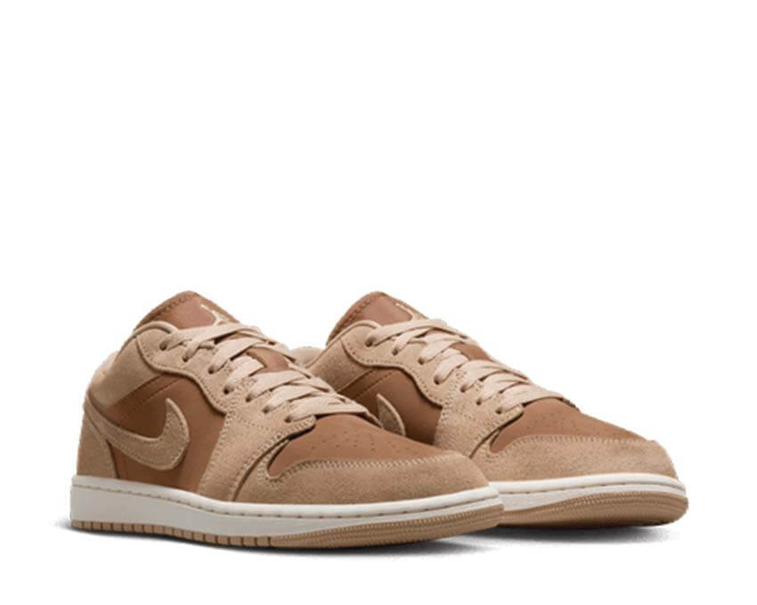 Air Jordan 1 Low W Legend Medium Brown dessus — cuir brun OG basketball iconic