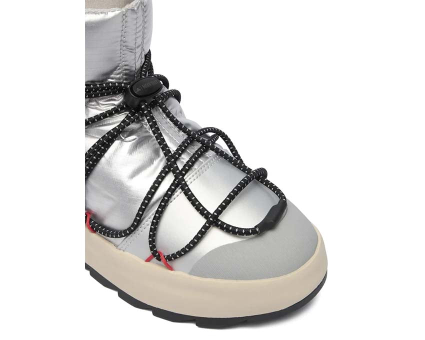 Adidas x Moonboot Ace Bianco vista laterale — gambale alto isolante