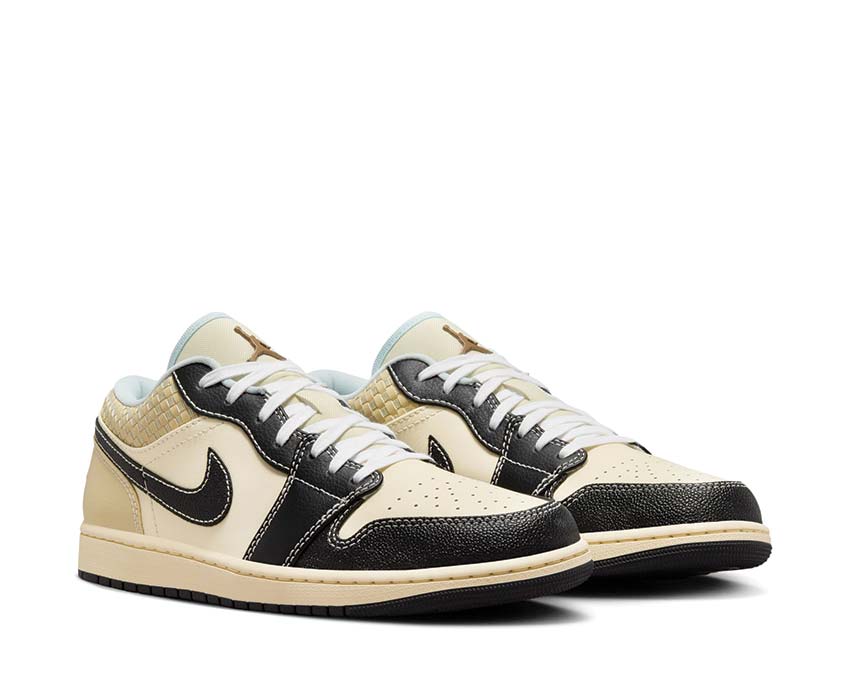 Air Jordan 1 Low SE Coconut Milk top — off-white gold leather OG basketball
