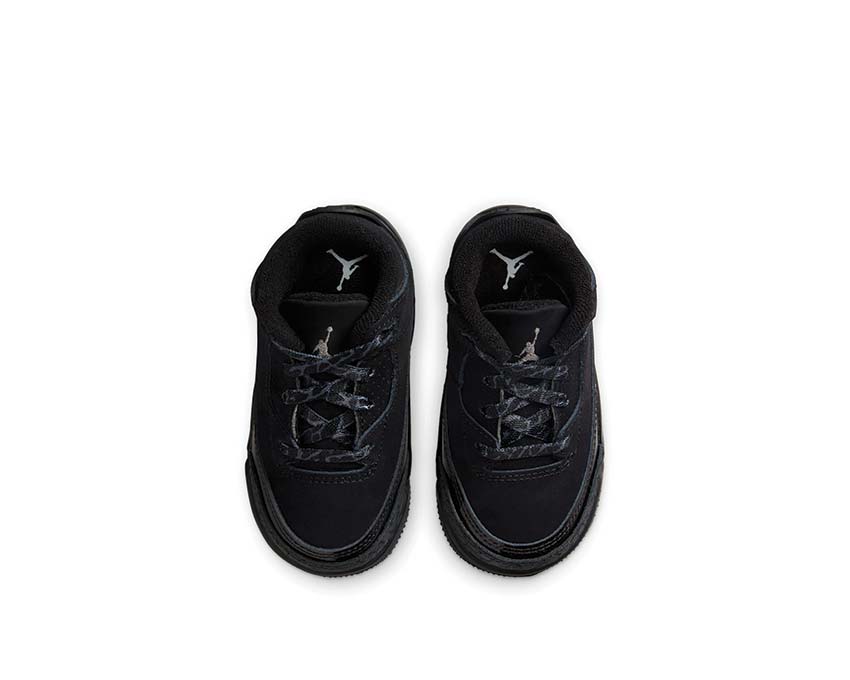 Jordan 3 Retro Black Cat TD arrière — vue arrière Jordan 3 TD noir