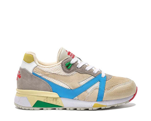 Diadora N9000 Podio Italia Multi — Herren-Sneaker Leder mehrfarbig vintage