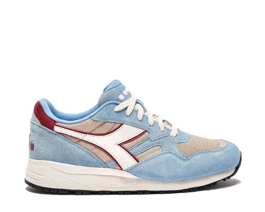 Diadora N902 Oyster Gray Dusk Blue — Herren-Sneaker Leder Nubuk vintage