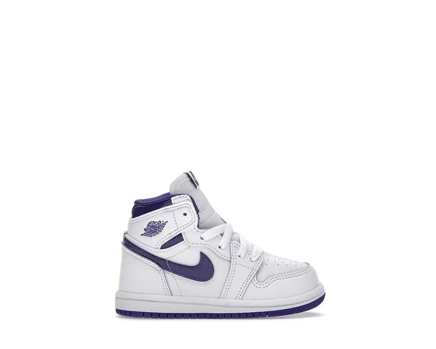 Jordan 1 Baby High OG Court Purple — Sneaker Kinder Weiß Violett Baby Jordan 1