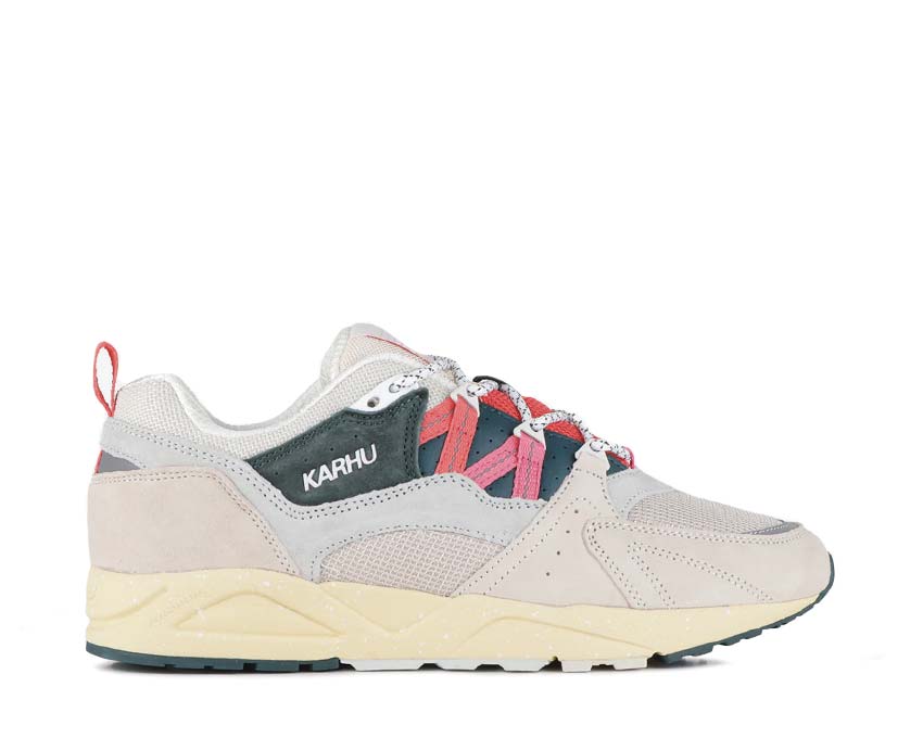 Karhu Fusion 2.0 White Cap Gray/Cayenne — Herren-Sneaker Fulcrum-Technologie