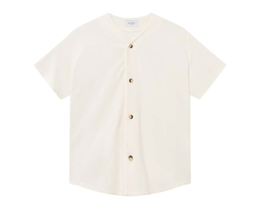 Les Deux Barry Baseball Jersey Shirt Light Ivory — men's shirt baseball jersey