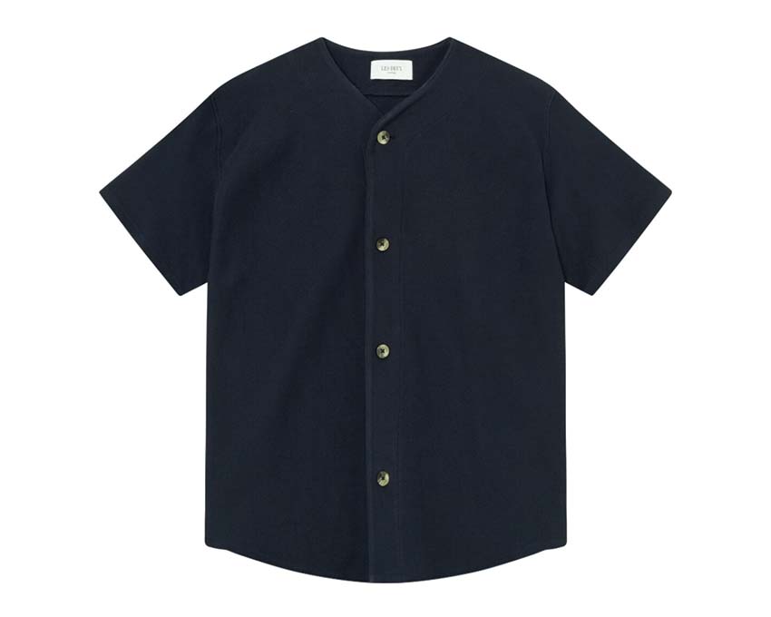 Les Deux Barry Baseball Jersey Shirt Dark Navy — Unisex-Hemd baseball jersey