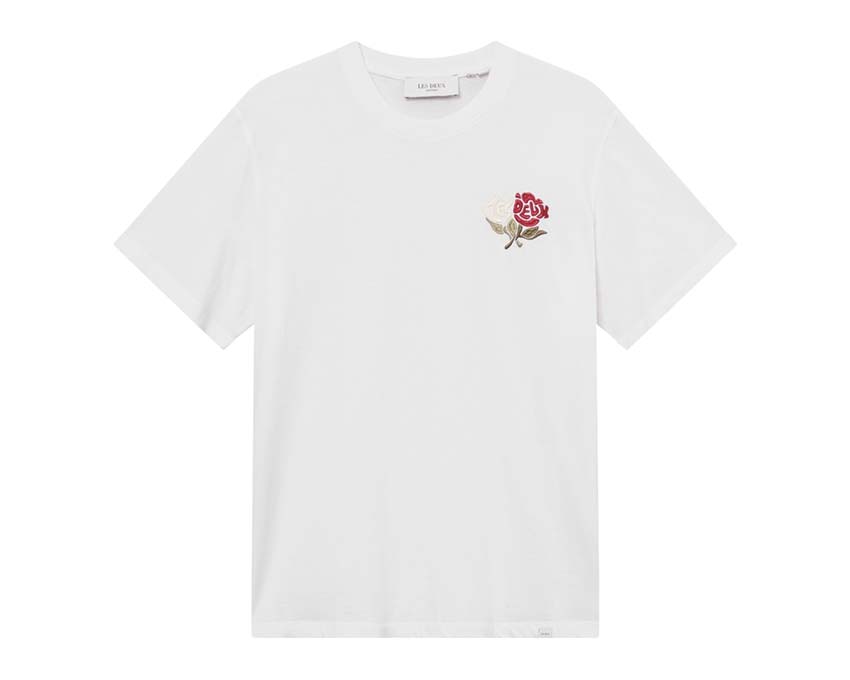 Les Deux Felipe T-Shirt White — Unisex-T-Shirt Baumwolle Logo gestickt
