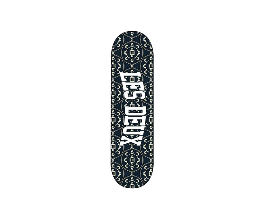 Les Deux Skateboard Dark Navy — skateboard unisexe lifestyle sérigraphie logo