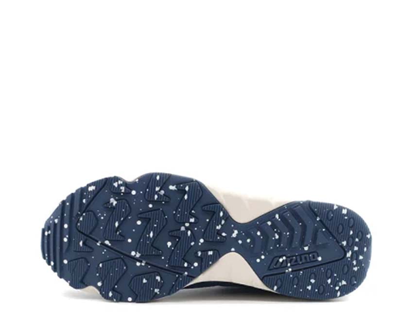 Mizuno Contender Vintage Blue Seitenansicht — atmungsaktives Mesh Retro-Stil
