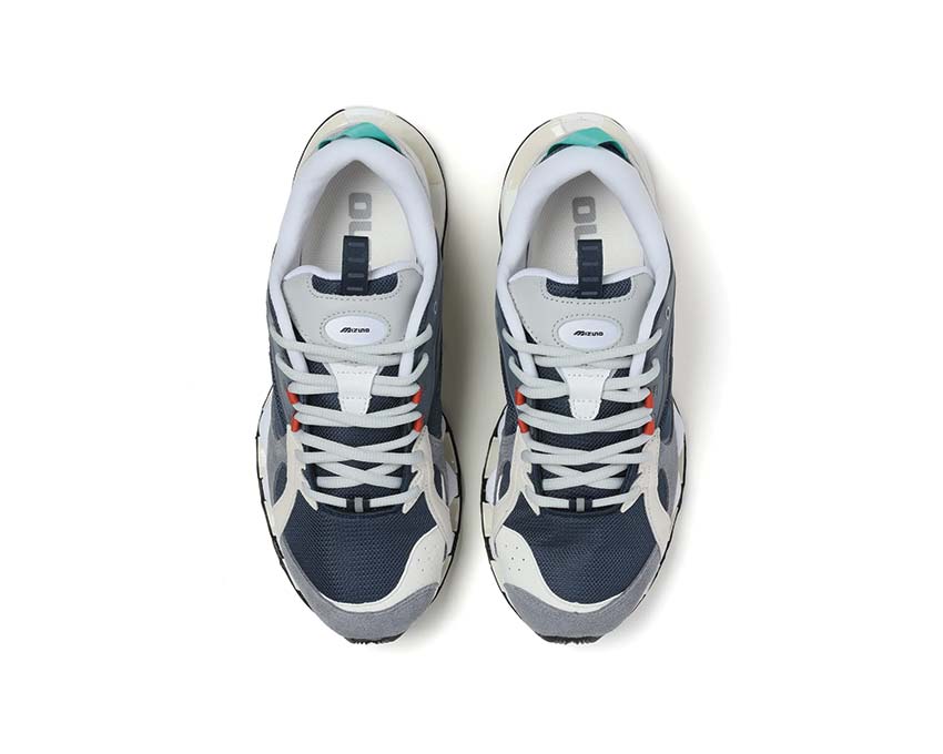 Mizuno Wave Prophecy Beta 2 Gray/Blue Detail — Premium Mesh Konstruktion
