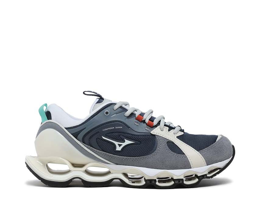 Mizuno Wave Prophecy Beta 2 Gray/Blue — sneaker homme technologie Wave