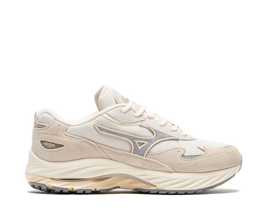 Mizuno Wave Rider Beta White Sand/Ultimate Gray — sneaker homme technologie Wave