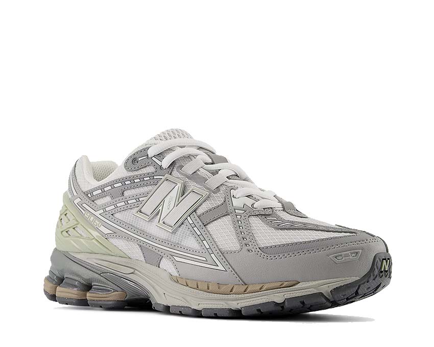 New Balance 1906 Utility Team Away Grey Seitenansicht — Olivine Akzent