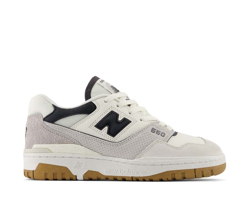 New Balance 550 W Sea Salt Gum — sneaker femme basketball vintage semelle gomme