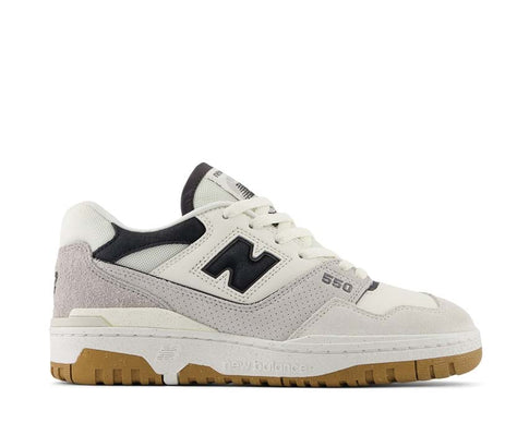 New Balance 550 W Sea Salt Gum — sneaker femme basketball vintage semelle gomme