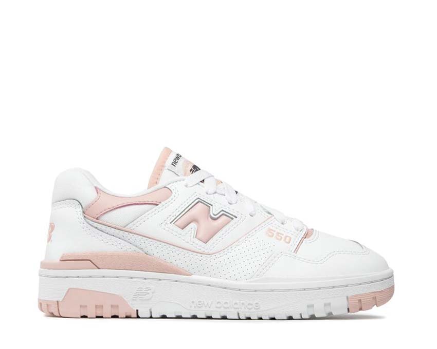 New Balance 550 W White Pink — sneaker donna basket vintage cupsole